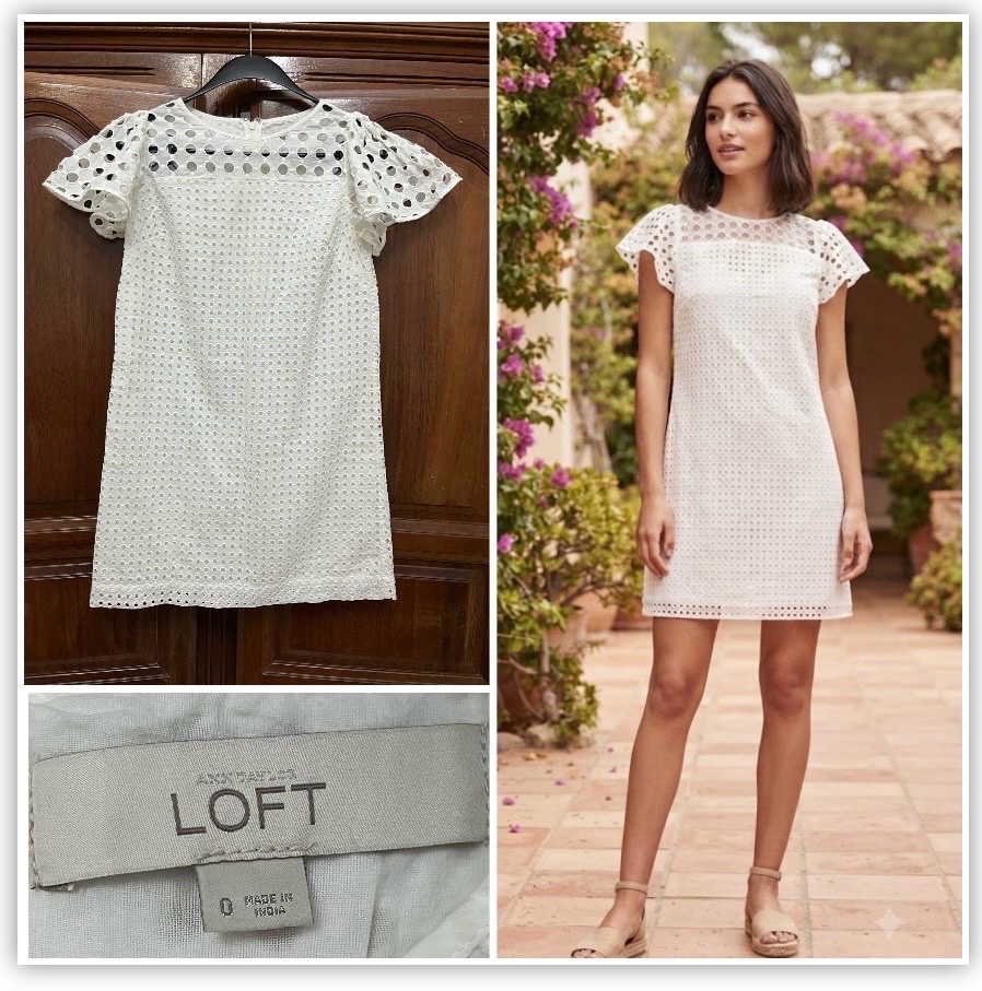 Magnifique robe Loft en broderie anglaise neuve🤍🤍🤍🤍profitez des promos dabchy