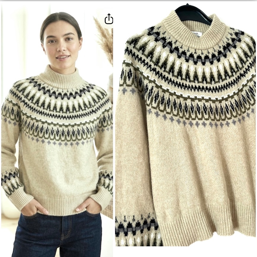 Pull avec motif jacquard 