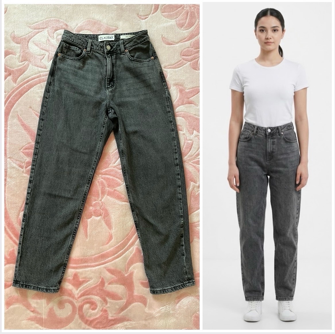 Jean Claudia MOM taille haute🖤🤍profitez des promos dabchy