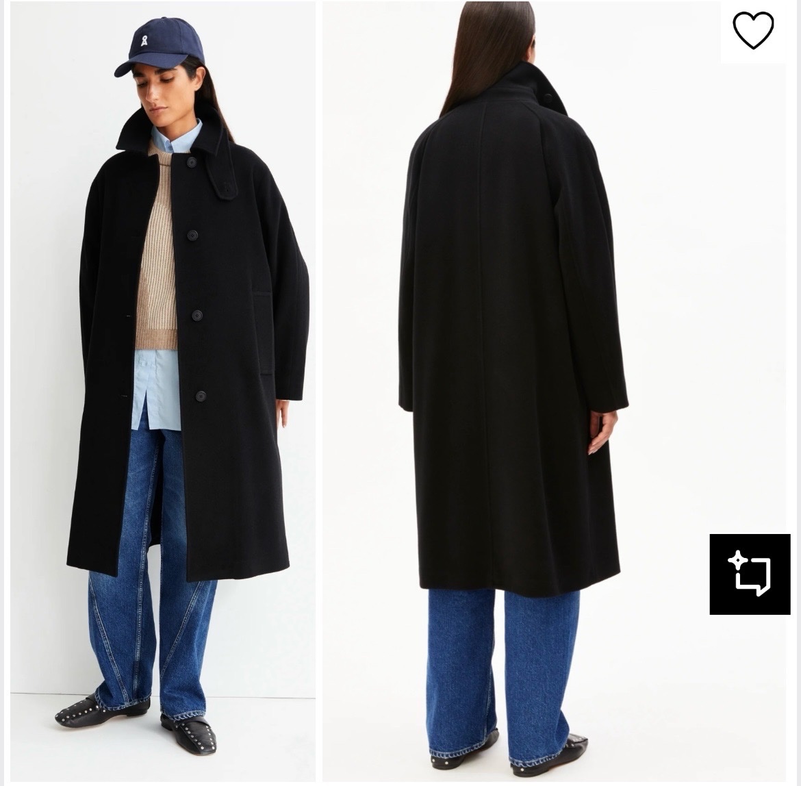 Manteau mi long en laine et cachemire🧥profitez des promos dabchy