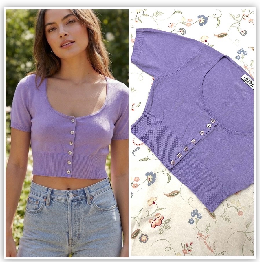 Crop top lilas 