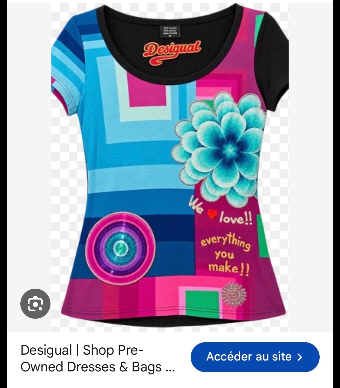 T-shirt Desigual neuuf🩷🖤🤍💙🩷profitez des promos dabchy