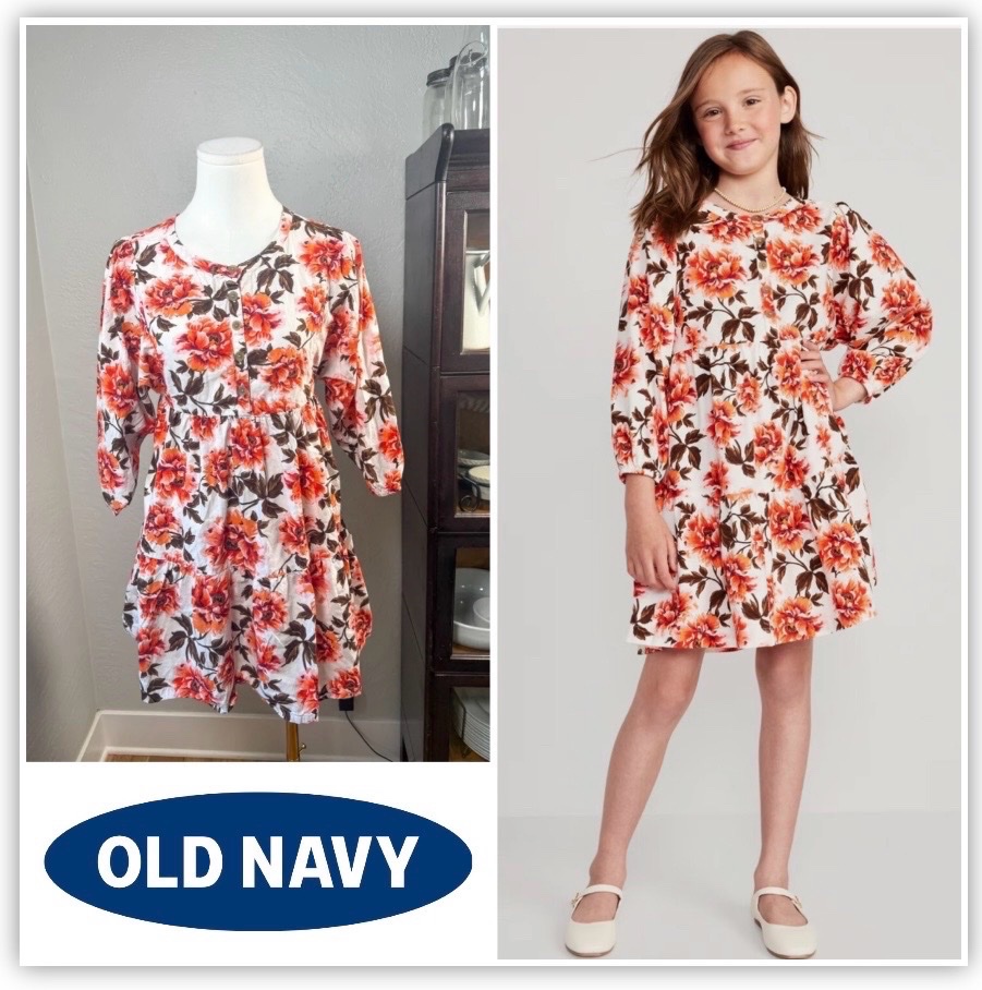 Robe decontractee Old Navy  pour filles 14 -16 ans🌺🌸💐🪷🌼 profitez des promos dabch