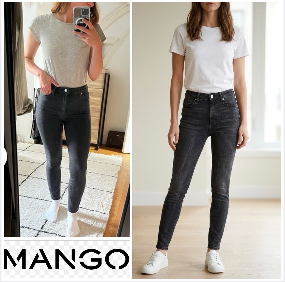 Jean skinny délavé taille haute 👖profitez des promos dabchy