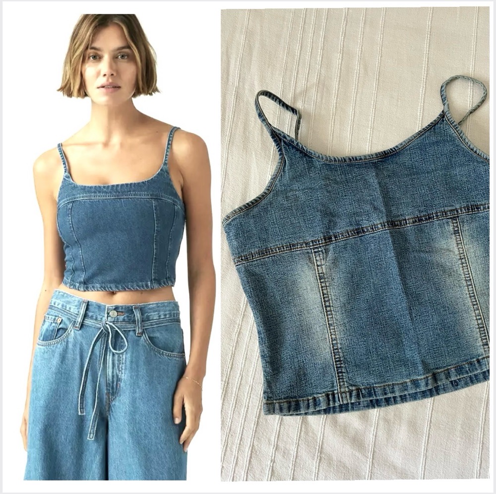 Top en jean neuf 🌸 profitez de la remise dabchy