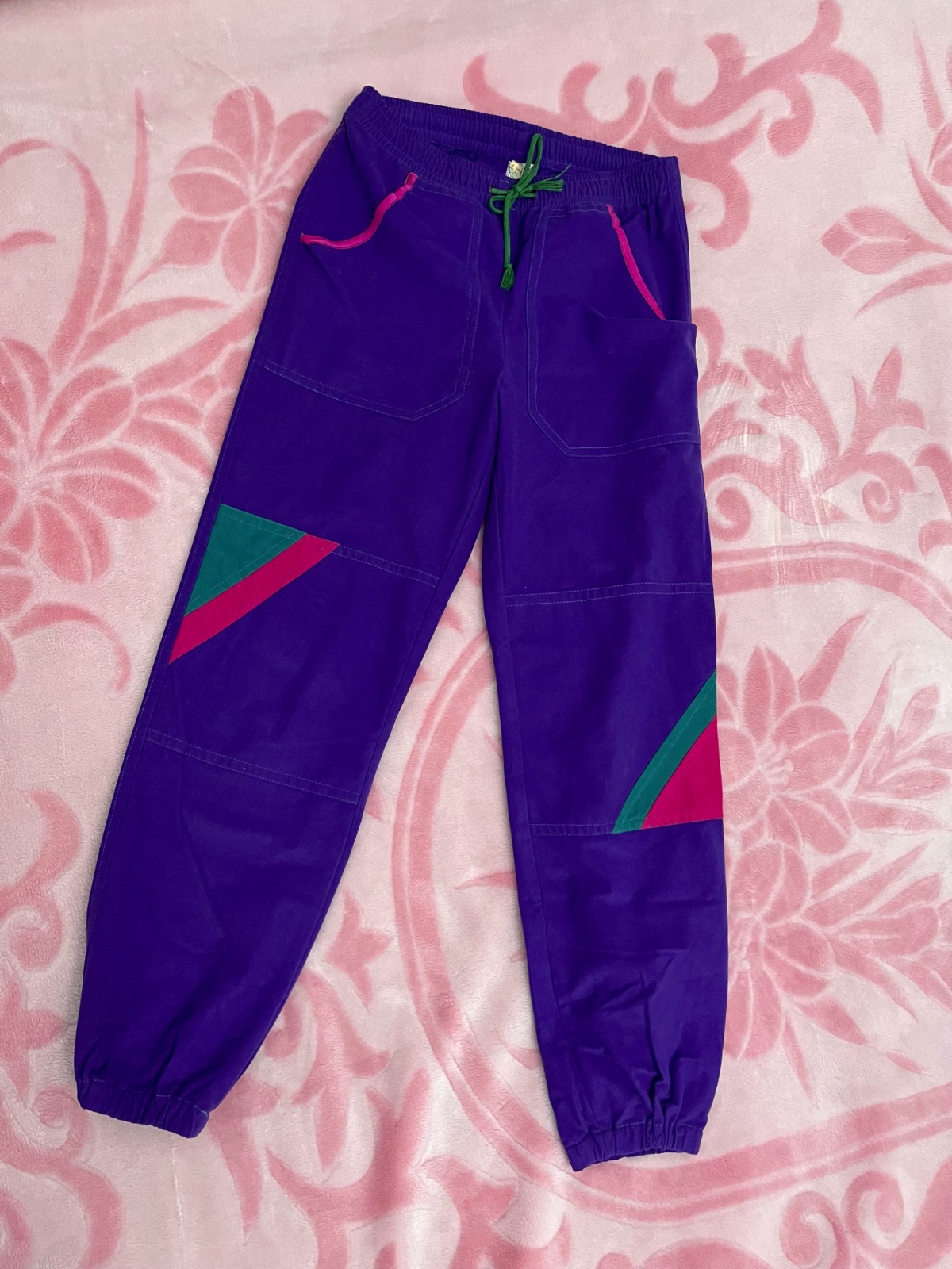 Pantalon jogging de couler violet