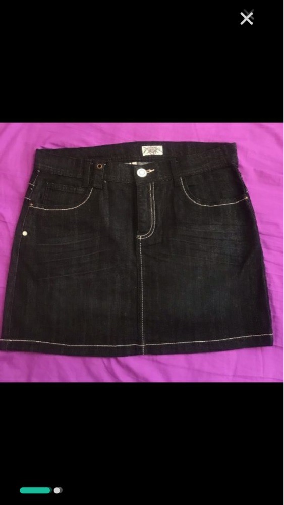 jupe en jean noir neuuuuuuve
