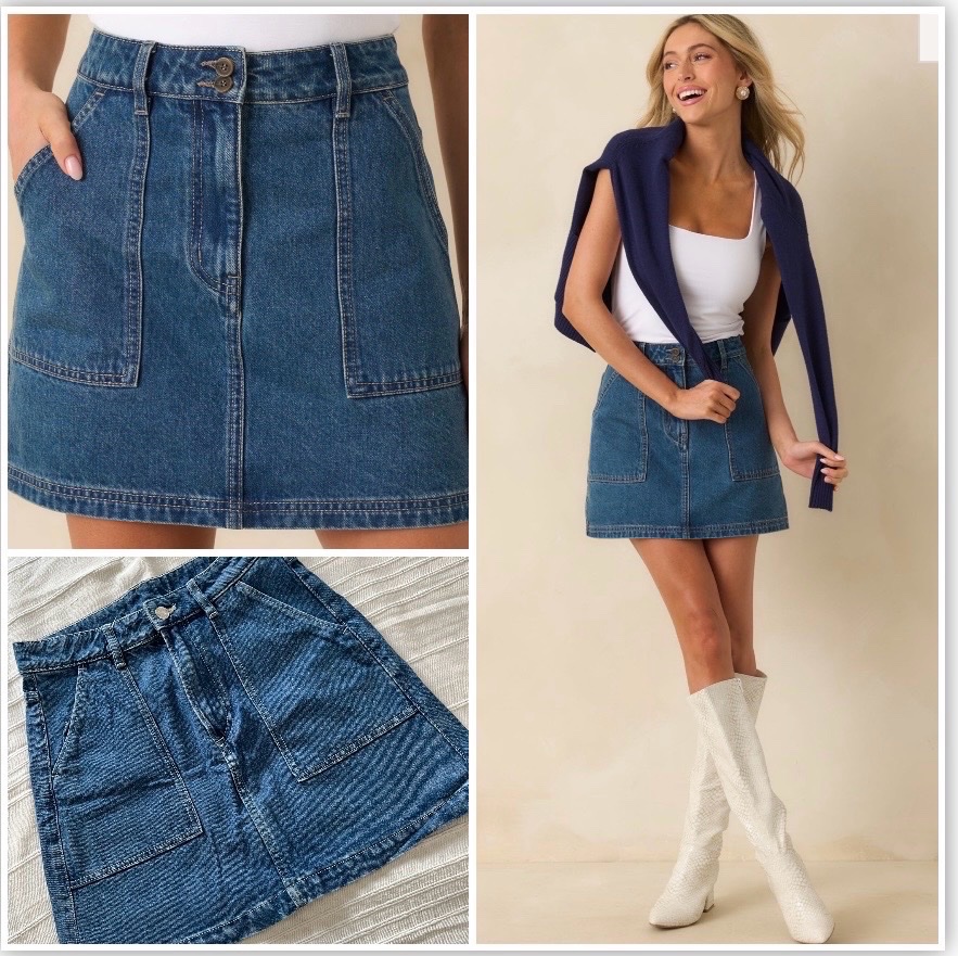Magnifique jupe en jean 💙profitez des promos dabchy