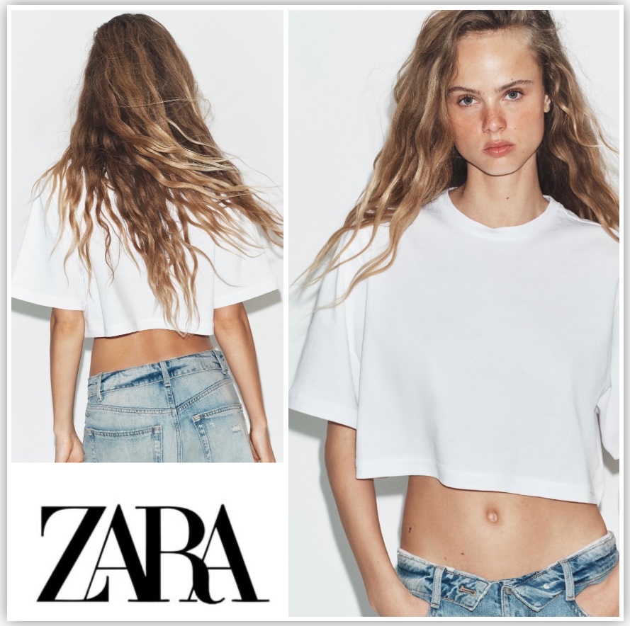 Crop top zara neuf🤍profitez des promos dabchy