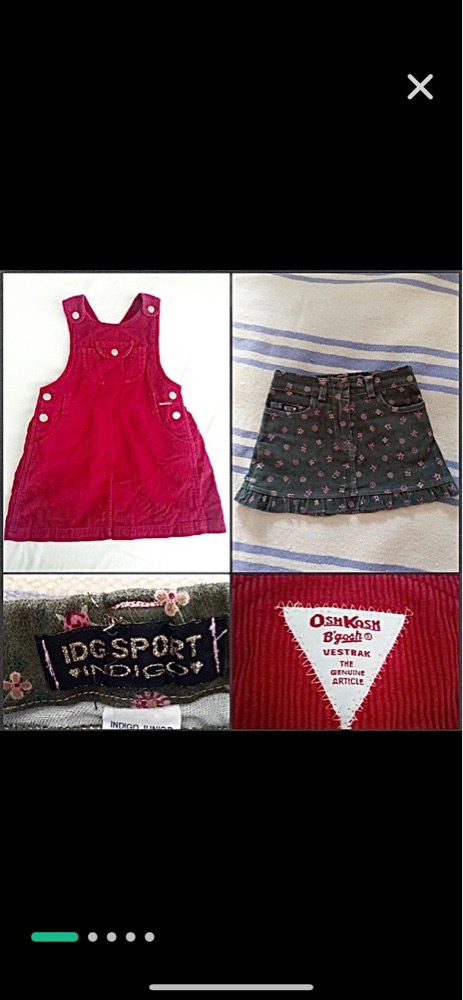 Robe OshKosh B'gost authentique robe  + mini jupe en jean tout neufst