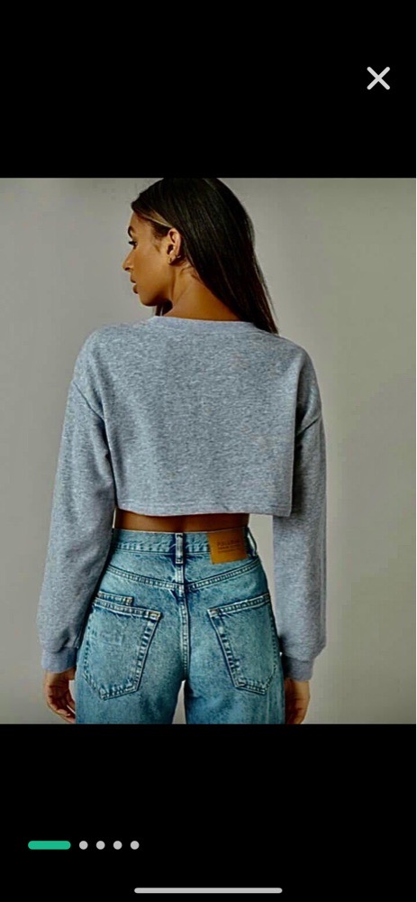 Grey Cropped Sweater Pretty little thing neuuuuuuuuuuuuuuuf....profitez des promos dabchy