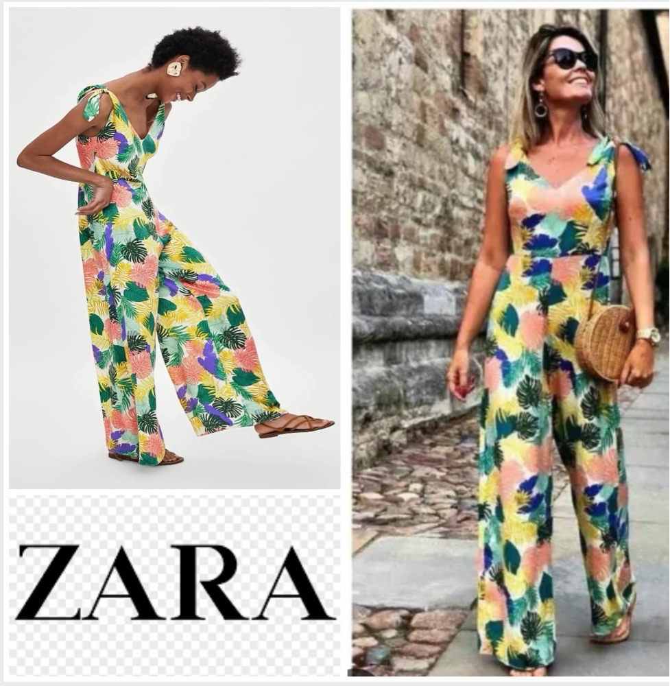 Combinaison zara tissu satine