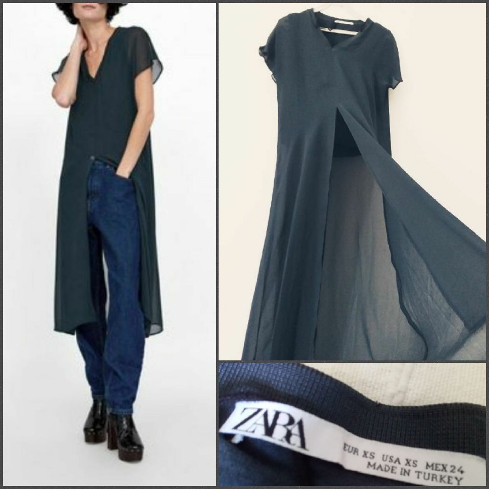 Blouse longue zara 