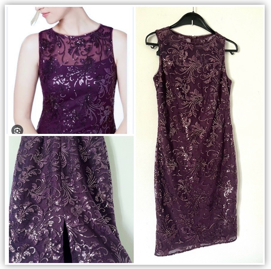 Robe fourreau Calvin Klein en dentelle à sequins 🌺profitez des promos dabchy