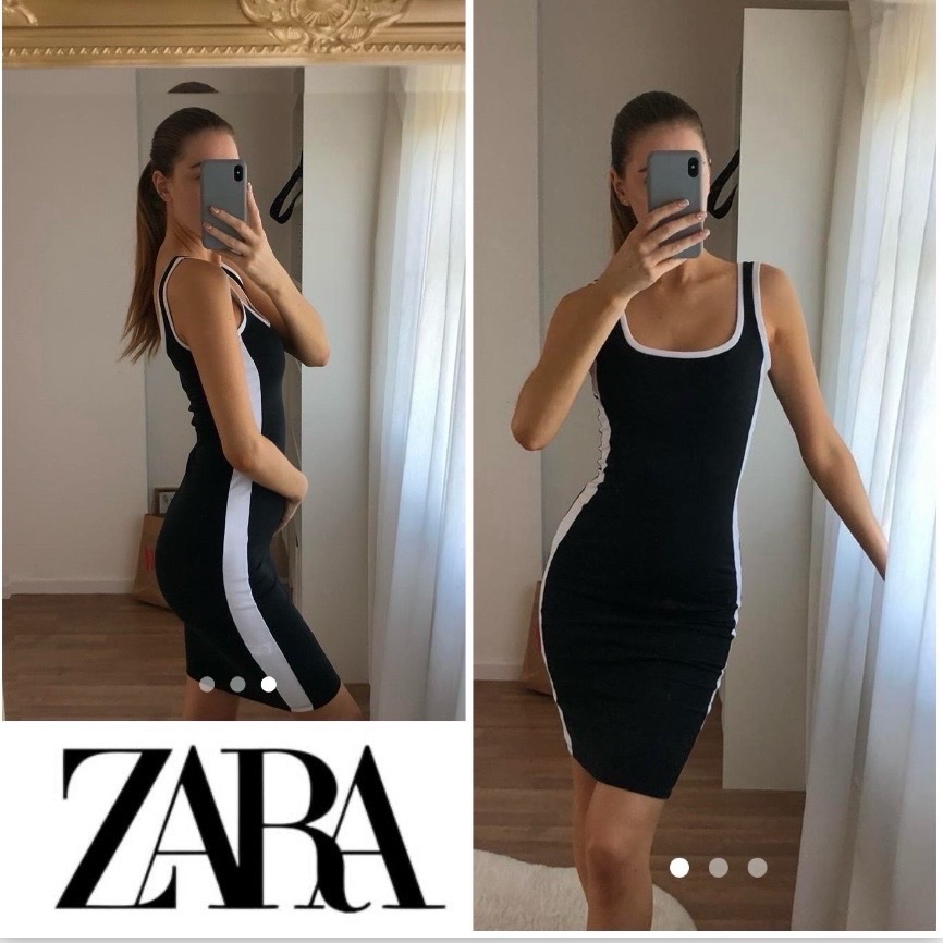 Robe moulante zara🖤🤍🖤profitez des promos dabchy