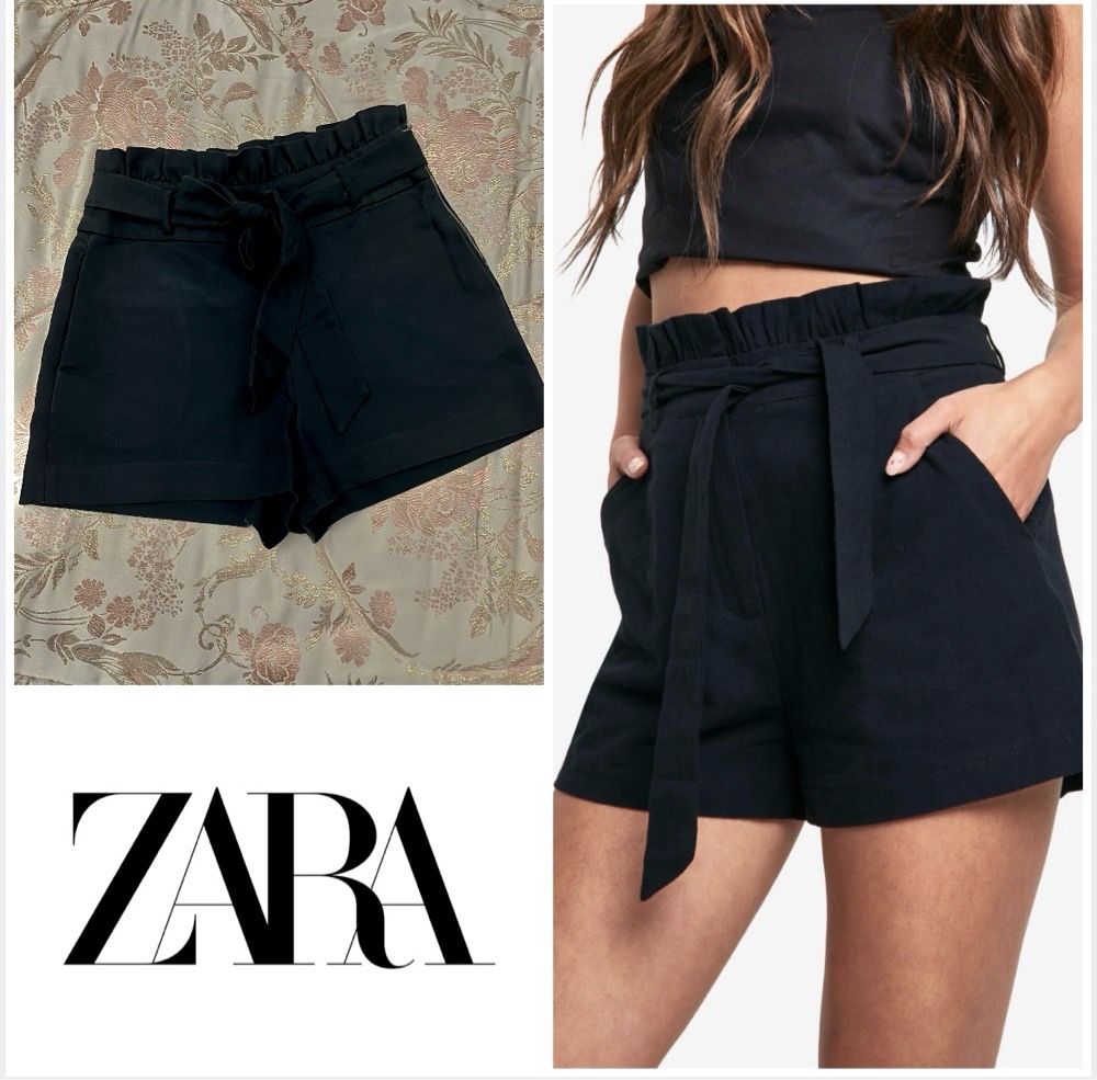 short  a taille froncee et ceinture🖤profitez des promos dabchy