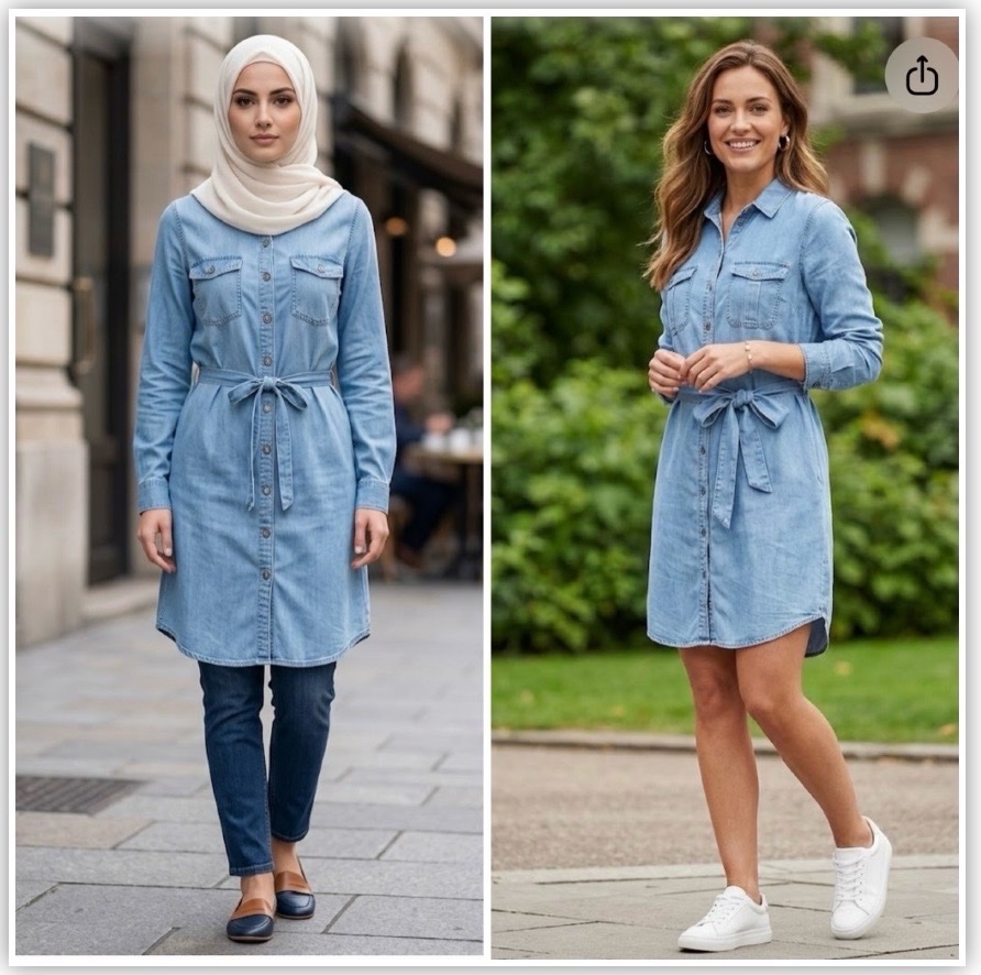 Robe - chemise en tres bon etat💙profitez des promos dabchy