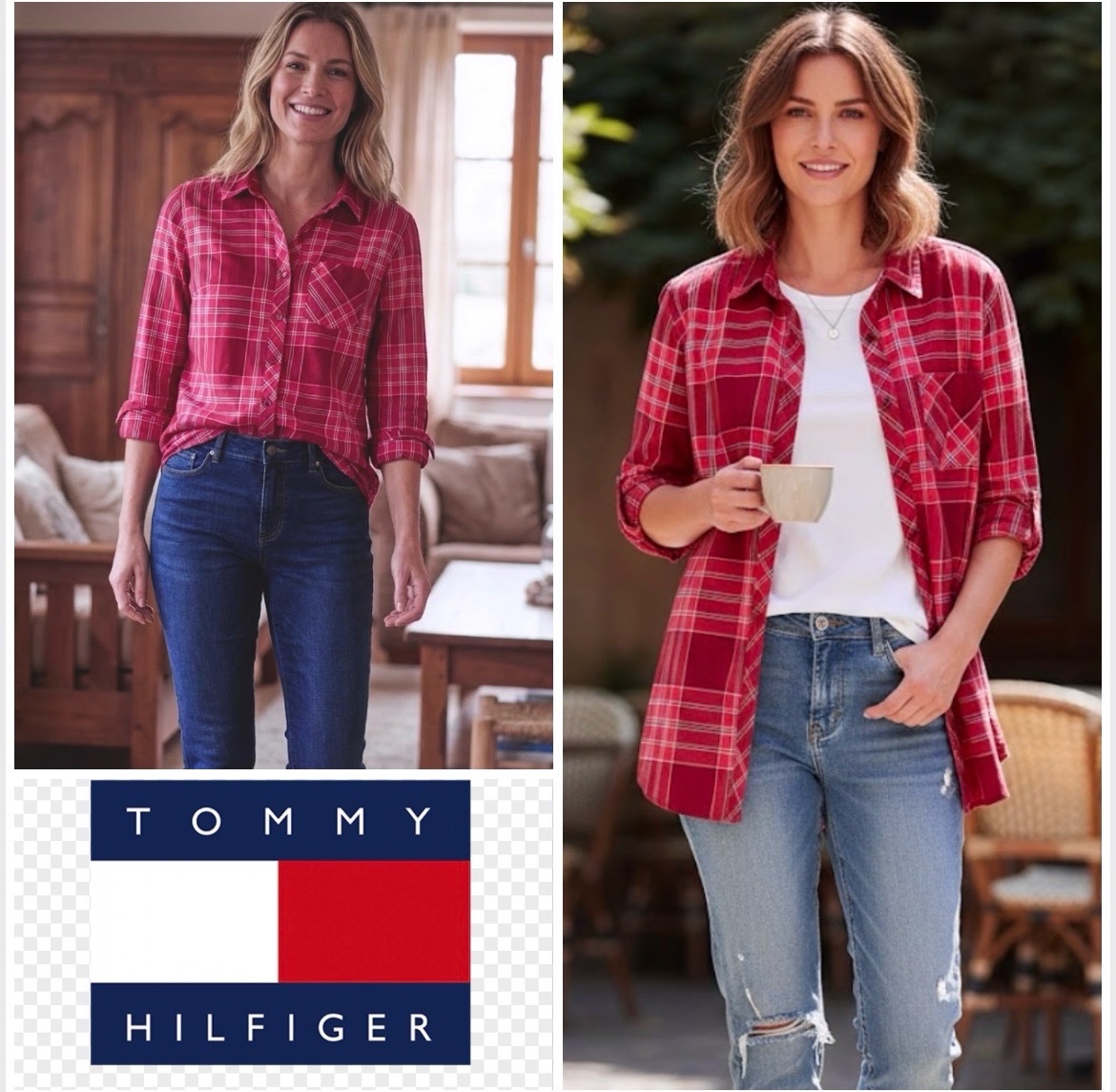 Chemise a carreaux tommy hilfiger💕profitez des promos dabchy