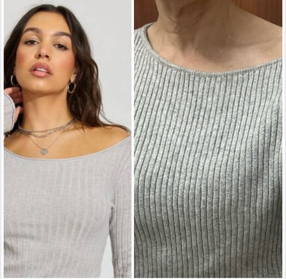 Pull cropped col bateau neuf