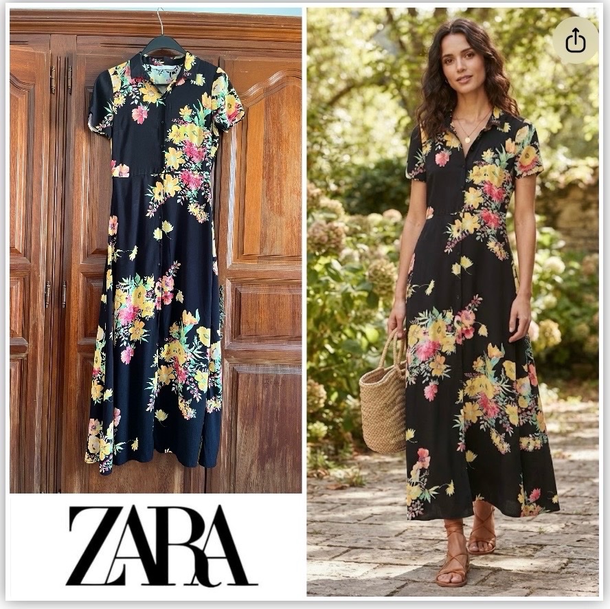 Robe chemise maxi 🌻🌼🌺profitez des promos dabchy