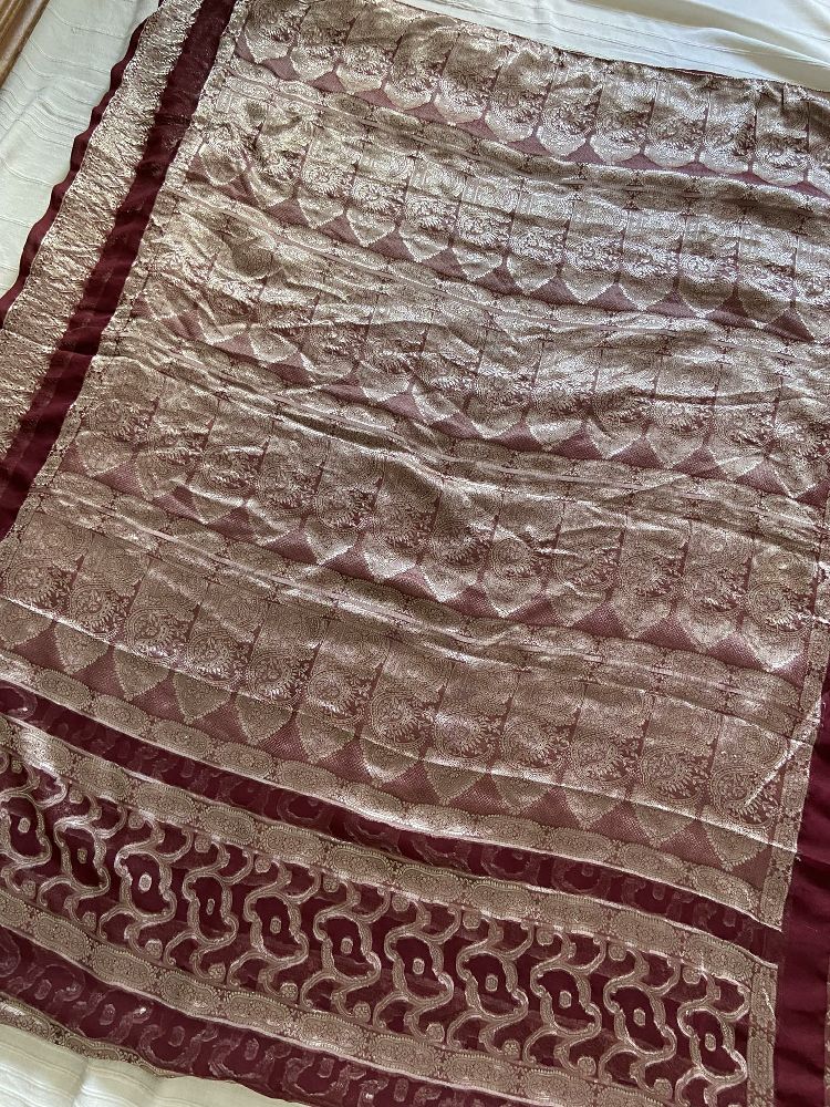  MAGIFIQUE coupon sari en mousseline🌸Profitez de la remise du mercredi
