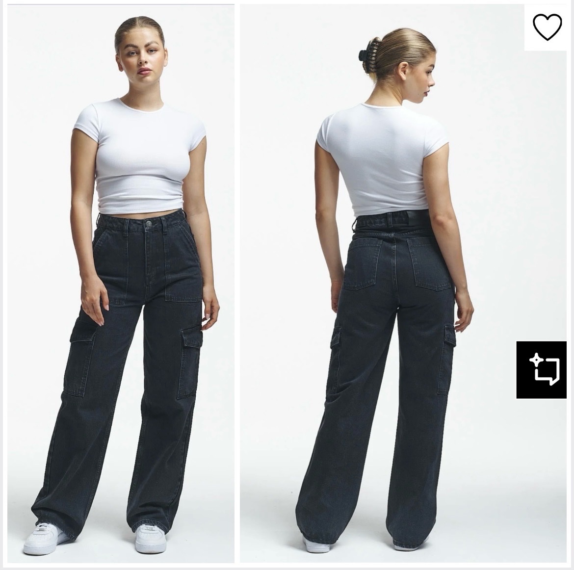 Jean cargo taille haute🖤profitez des promos dabchy