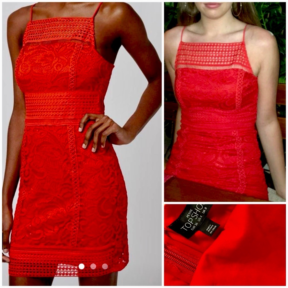 Robe en dentelle top shop 