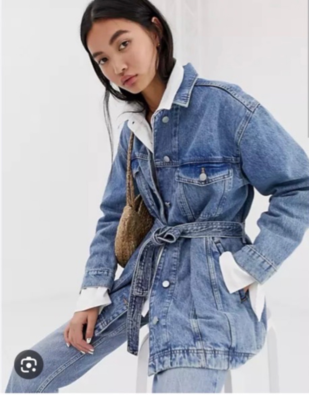 Veste djine bershka oversize 🤍