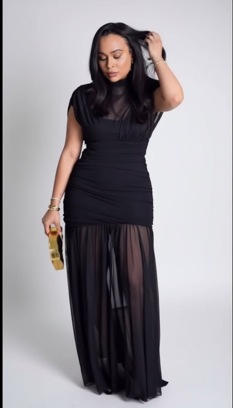 Robe noir tres chic 🖤🖤