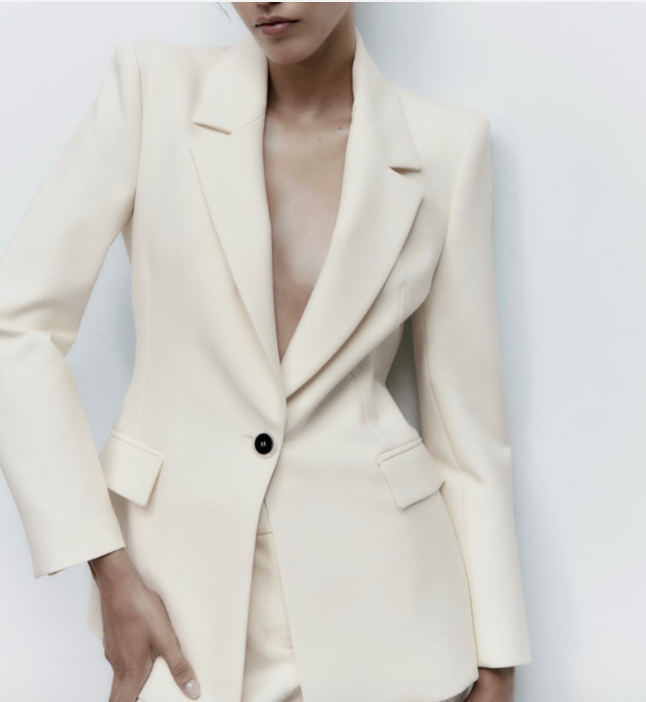 Blazer zara novelle collection blon cassé🤍🤎