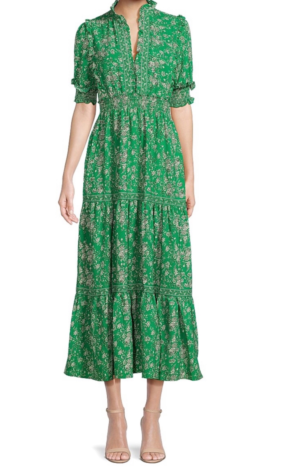 Robe longe en mousselline