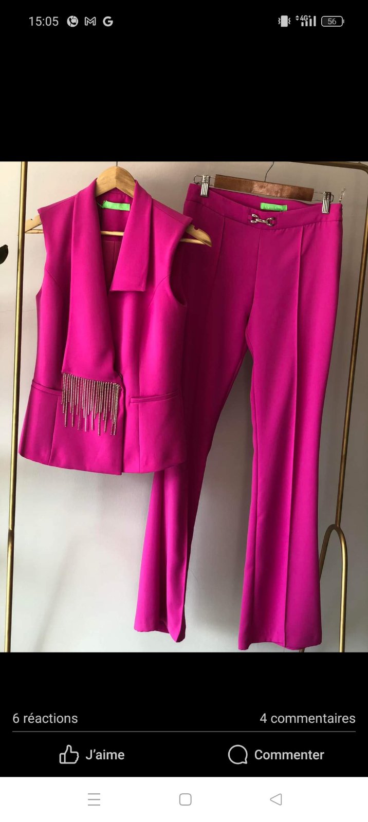 Ensemble rose 