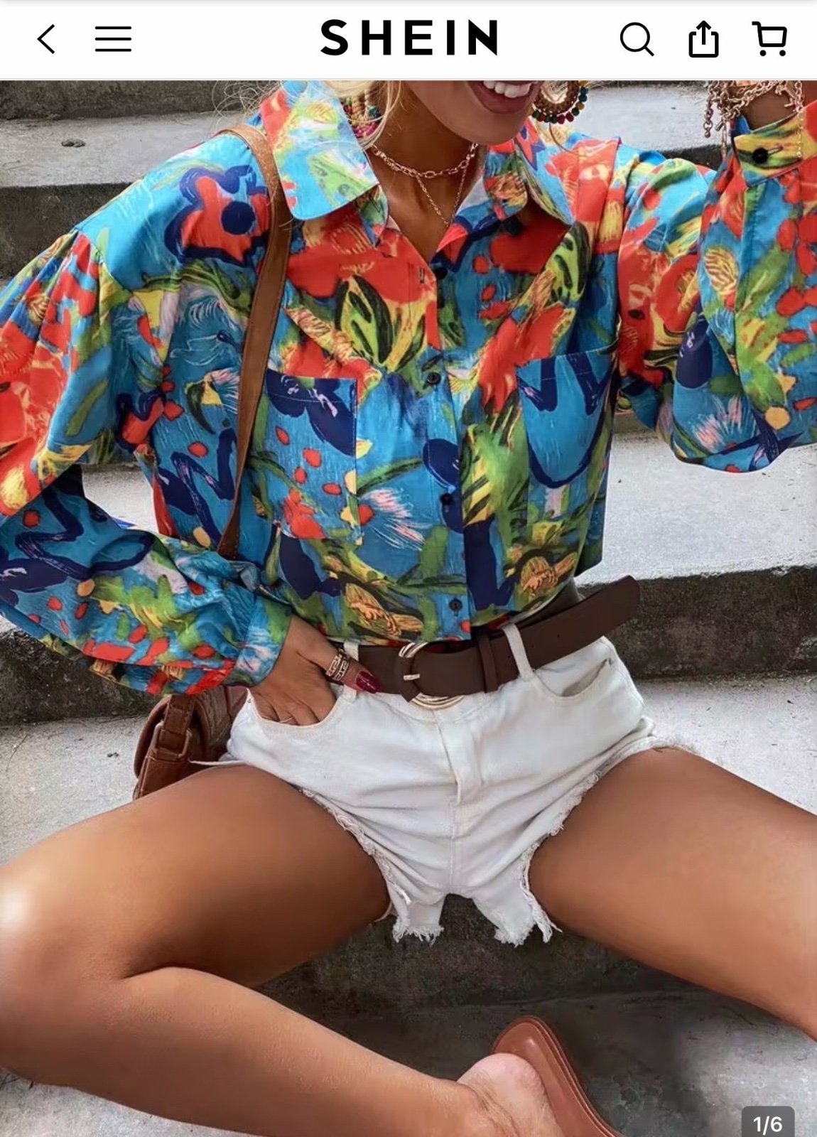 Chemise florale SHEIN
