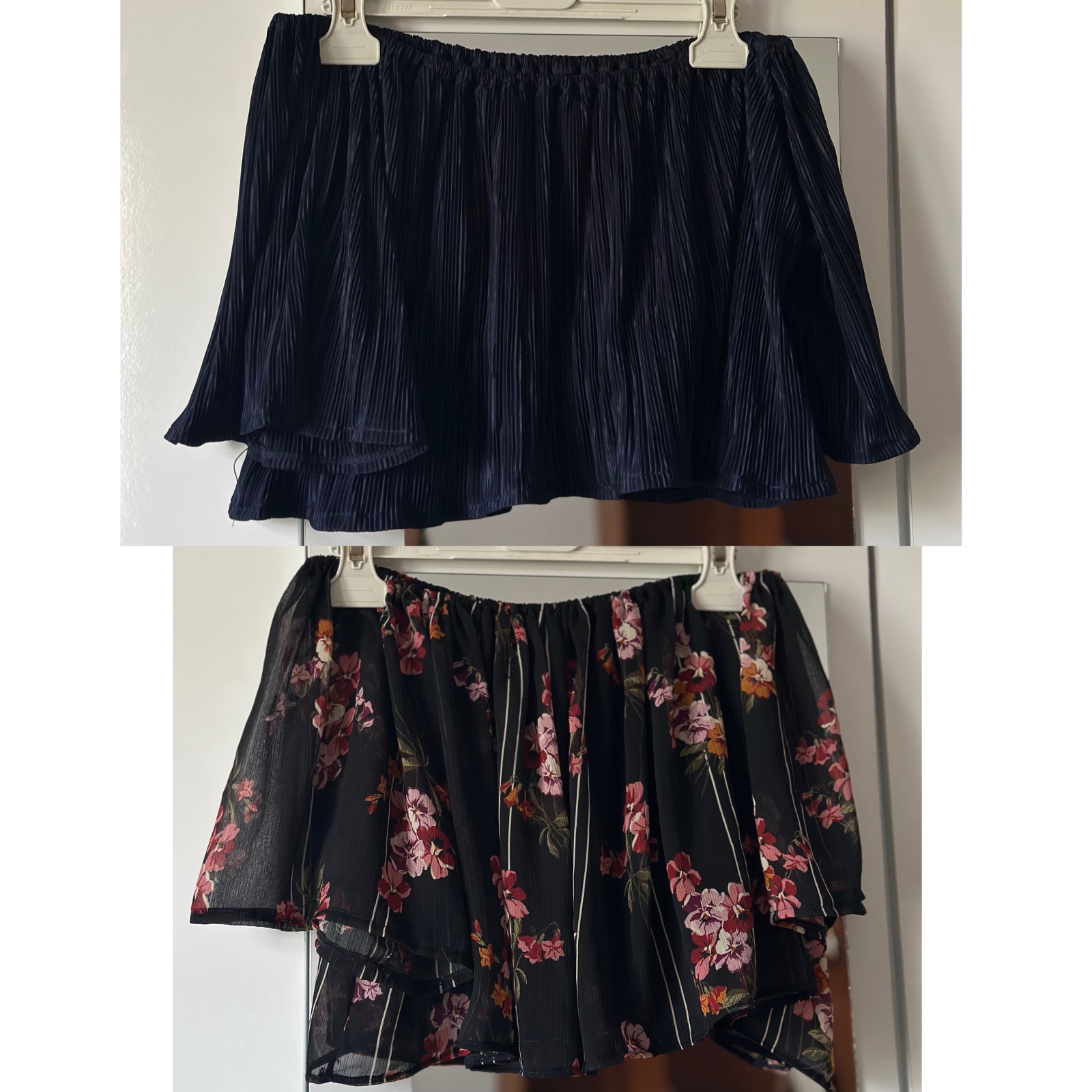 2 off shoulders tops