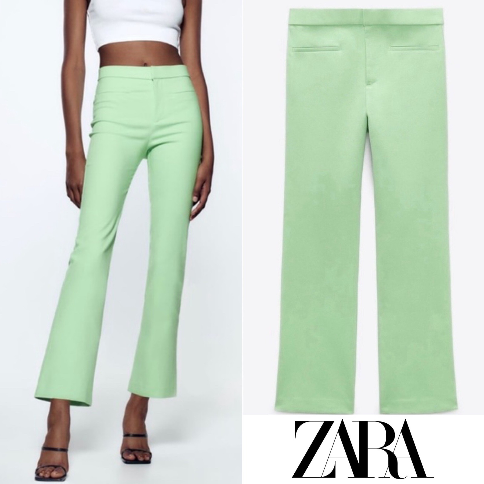 Pantalon flare zara
