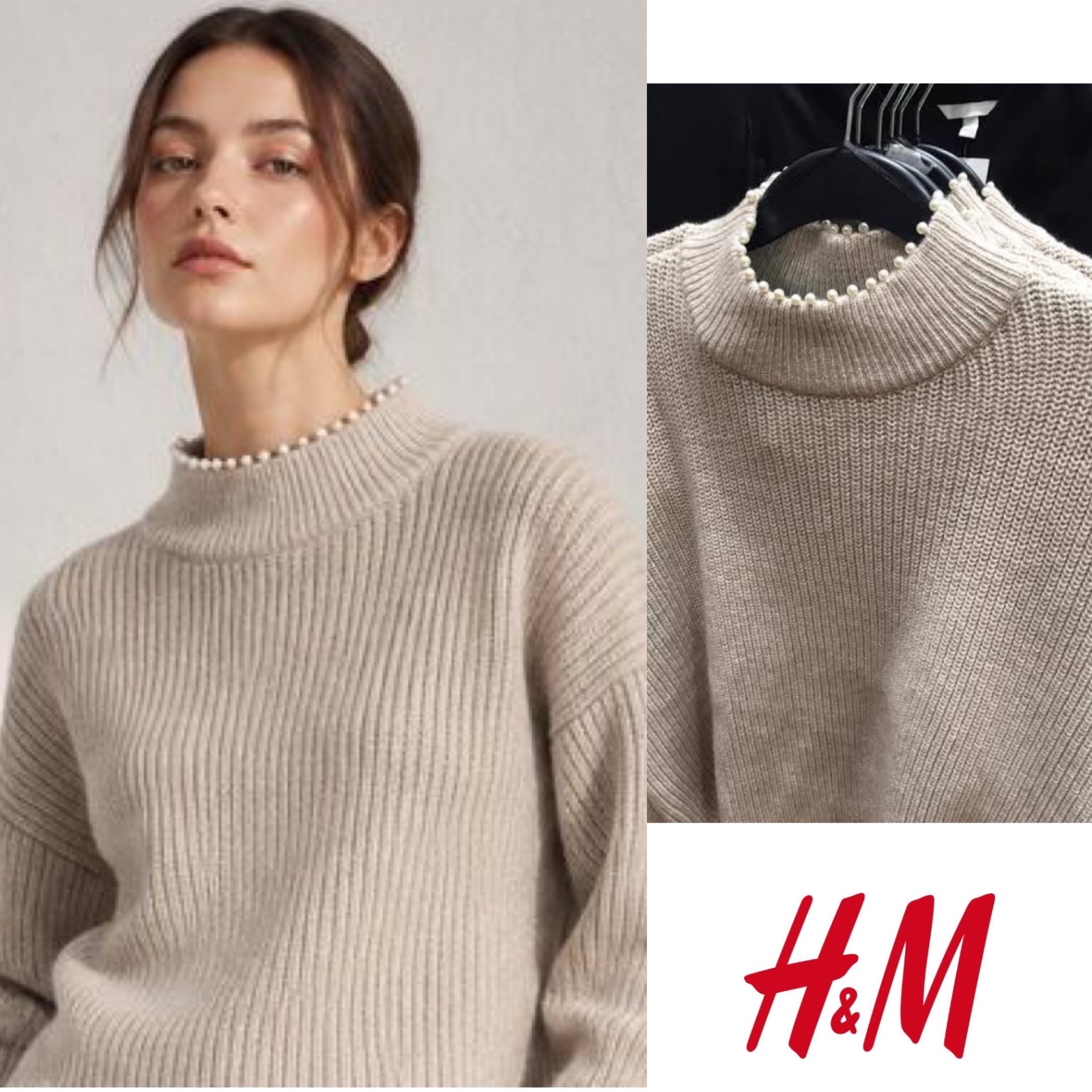 Pull h&m avec perles