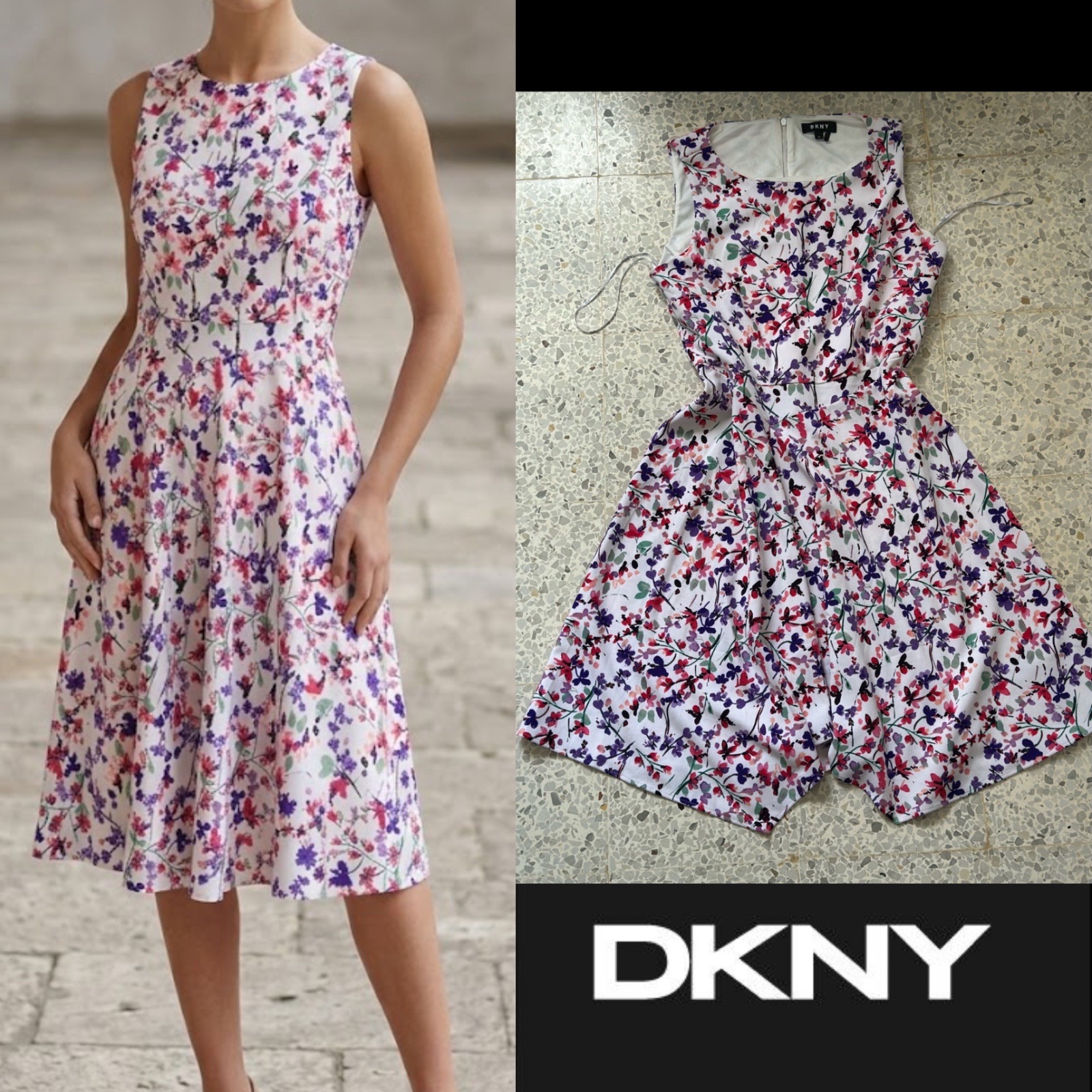 Robe fleurie dkny