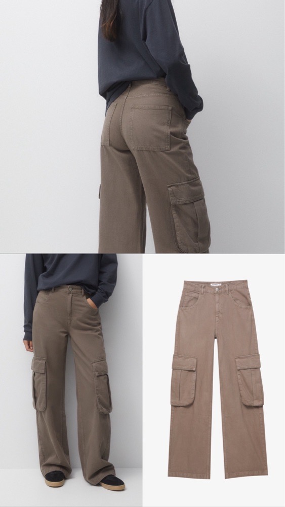 Pantalon cargo pull and bear