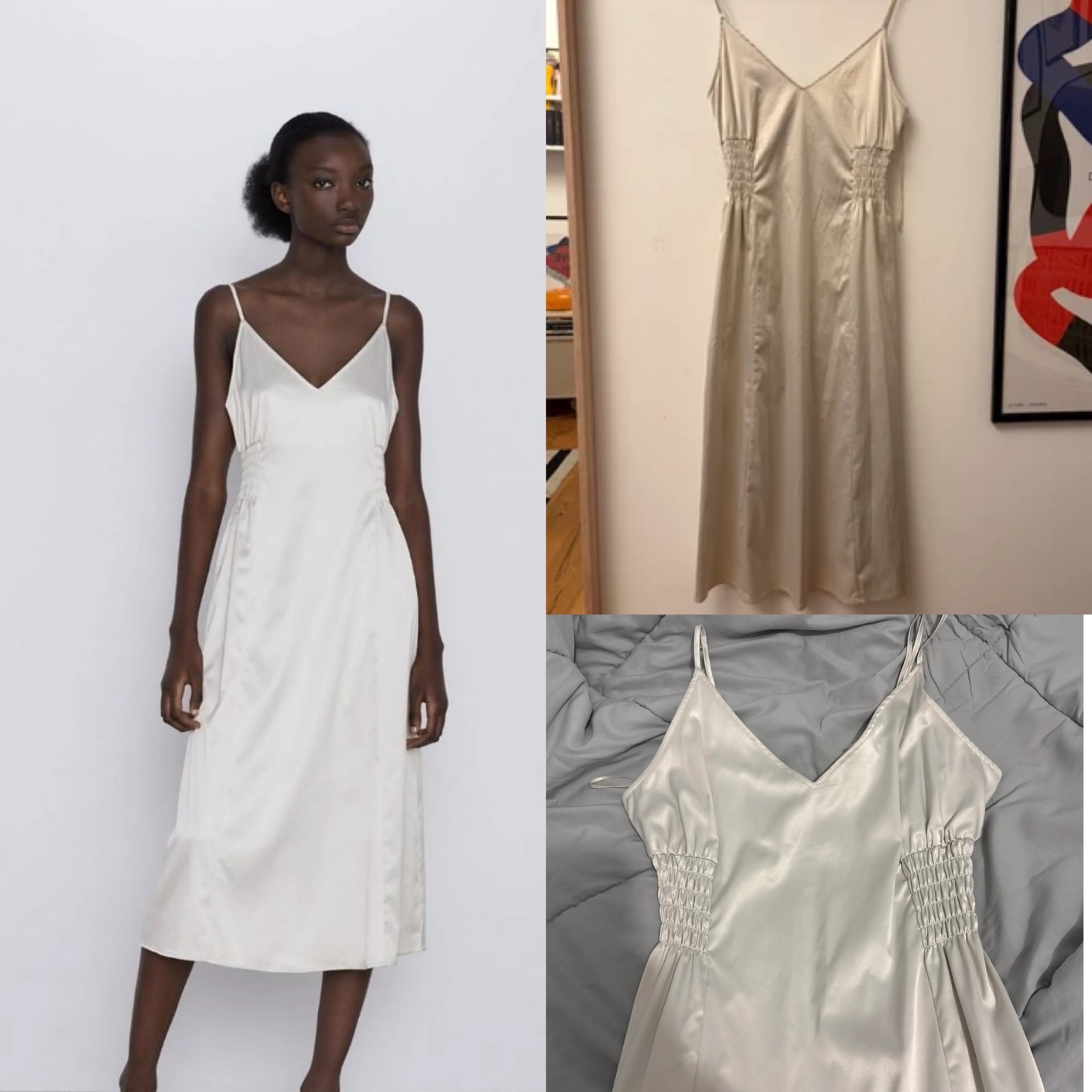 Robe zara satin
