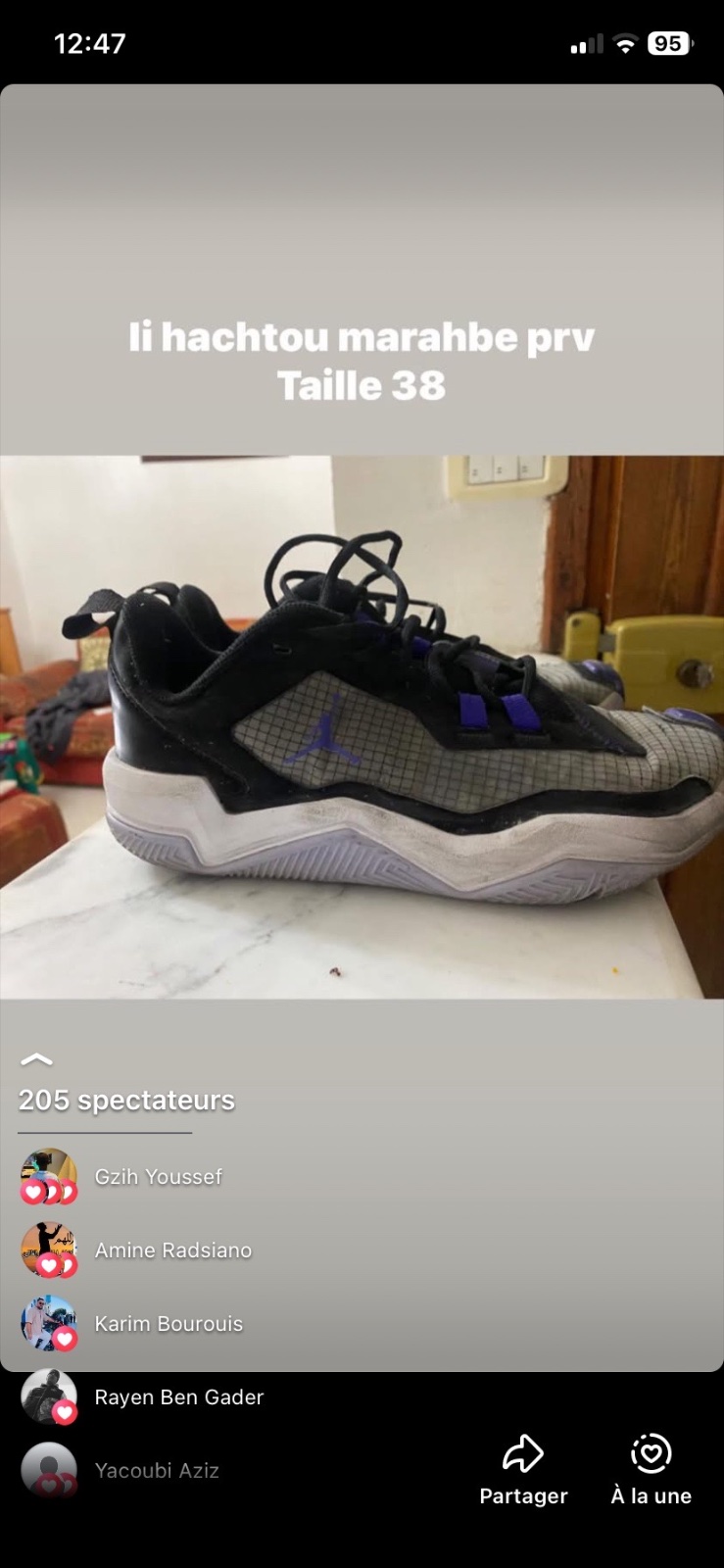 Jordon basket taille 38