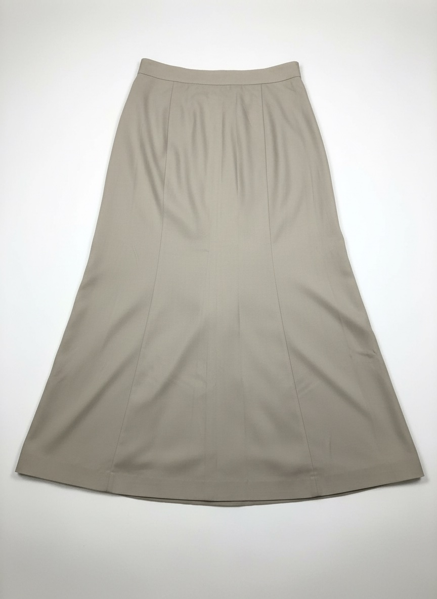Jupe longue beige