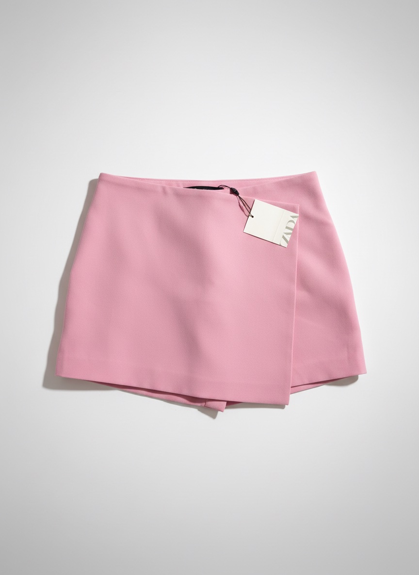 Jupe short rose zara etat neuf avec etiquette tlabes S et M 