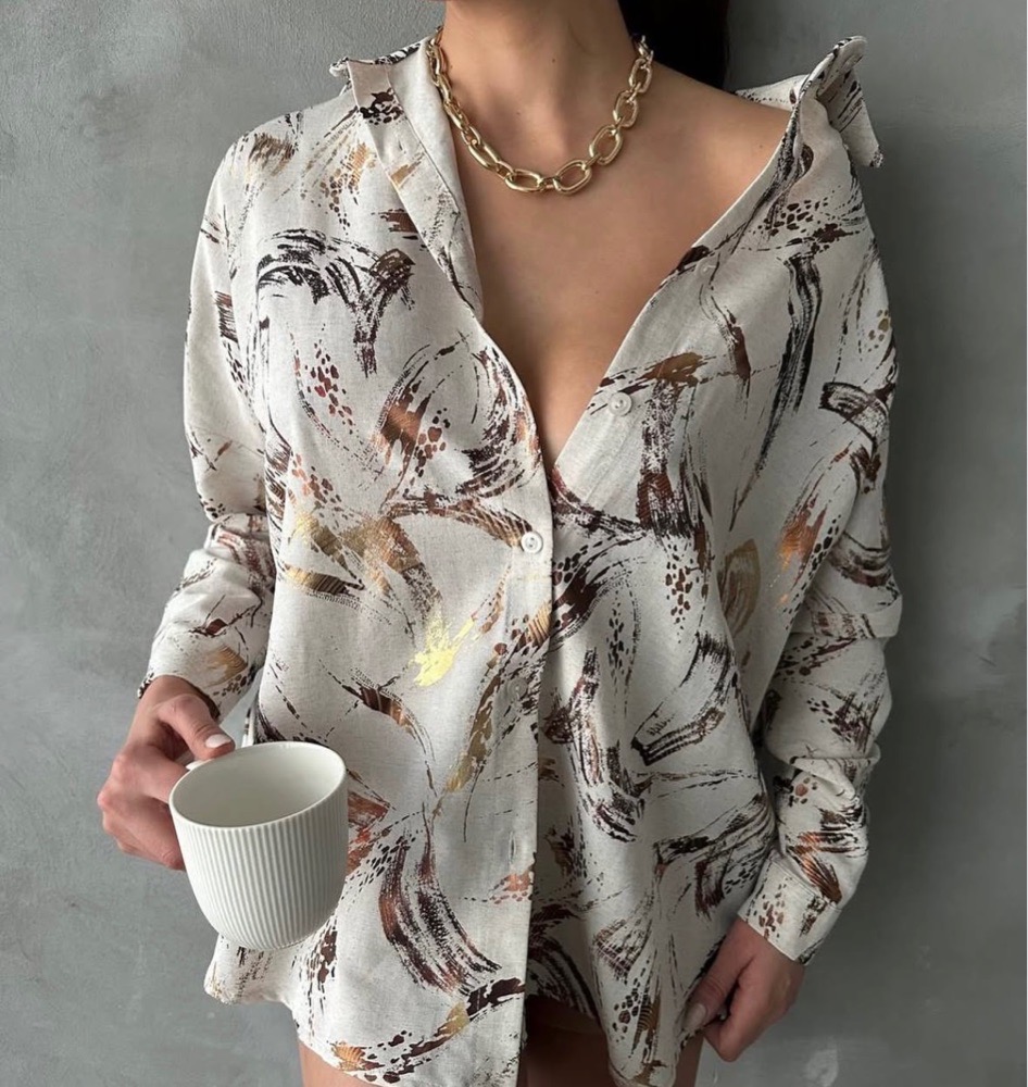 Chemise beige