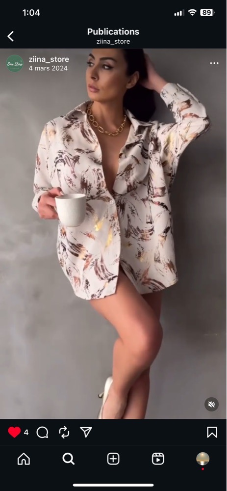 Chemise oversize 