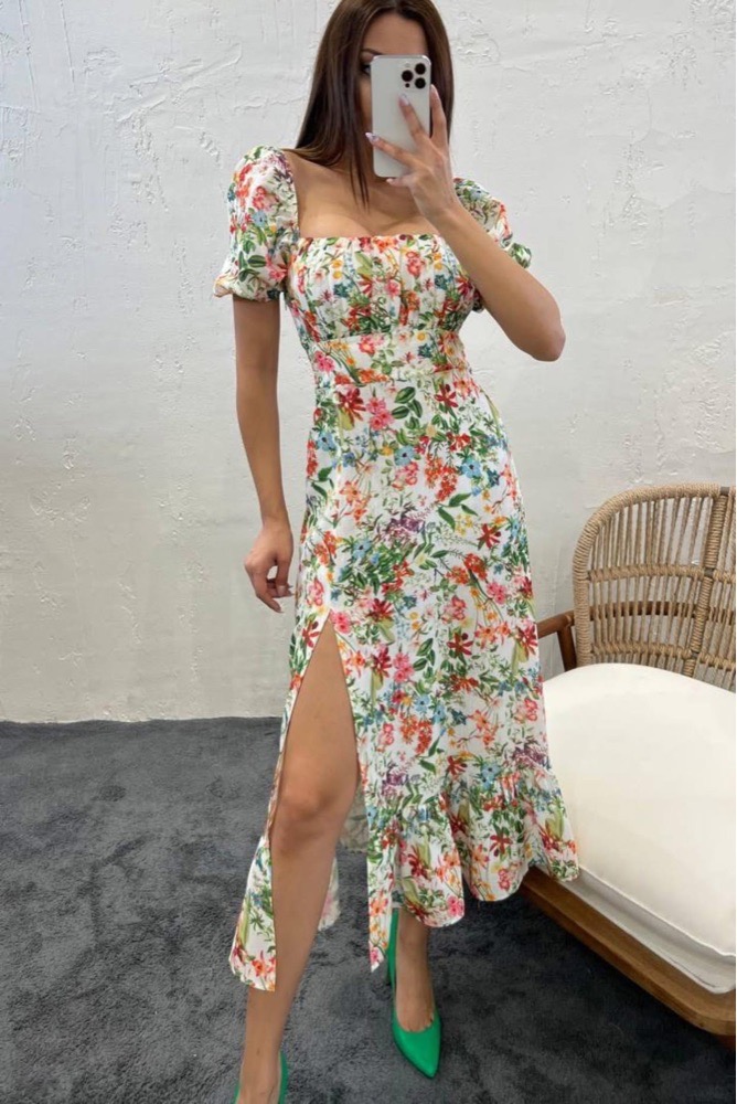 Robe fleuris 9amraya importée