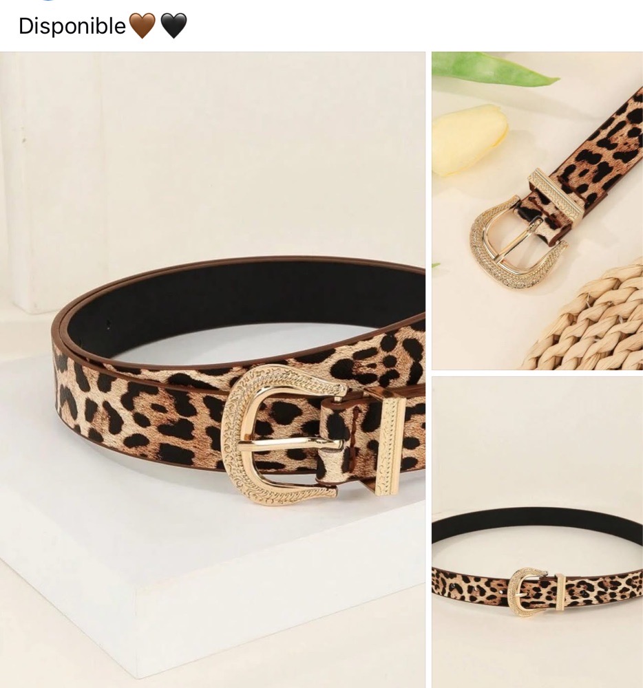 Ceinture leopard 110cm