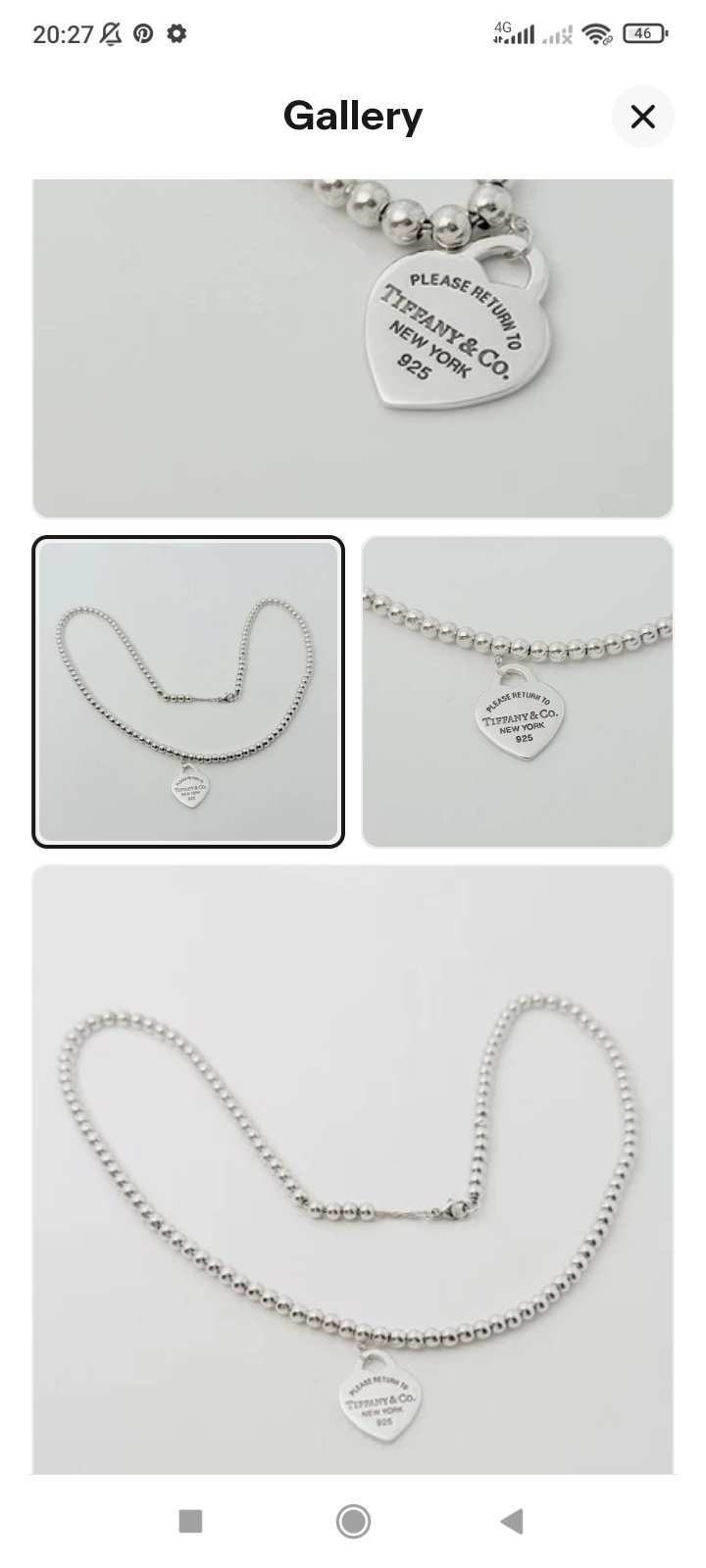 Collier en argent 925