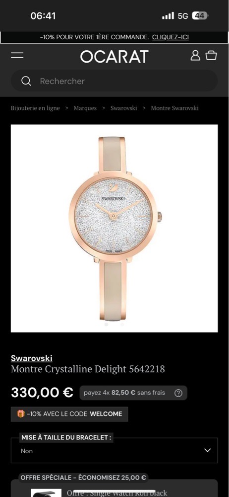 Tres belle montre Swarovski 🌟🌟