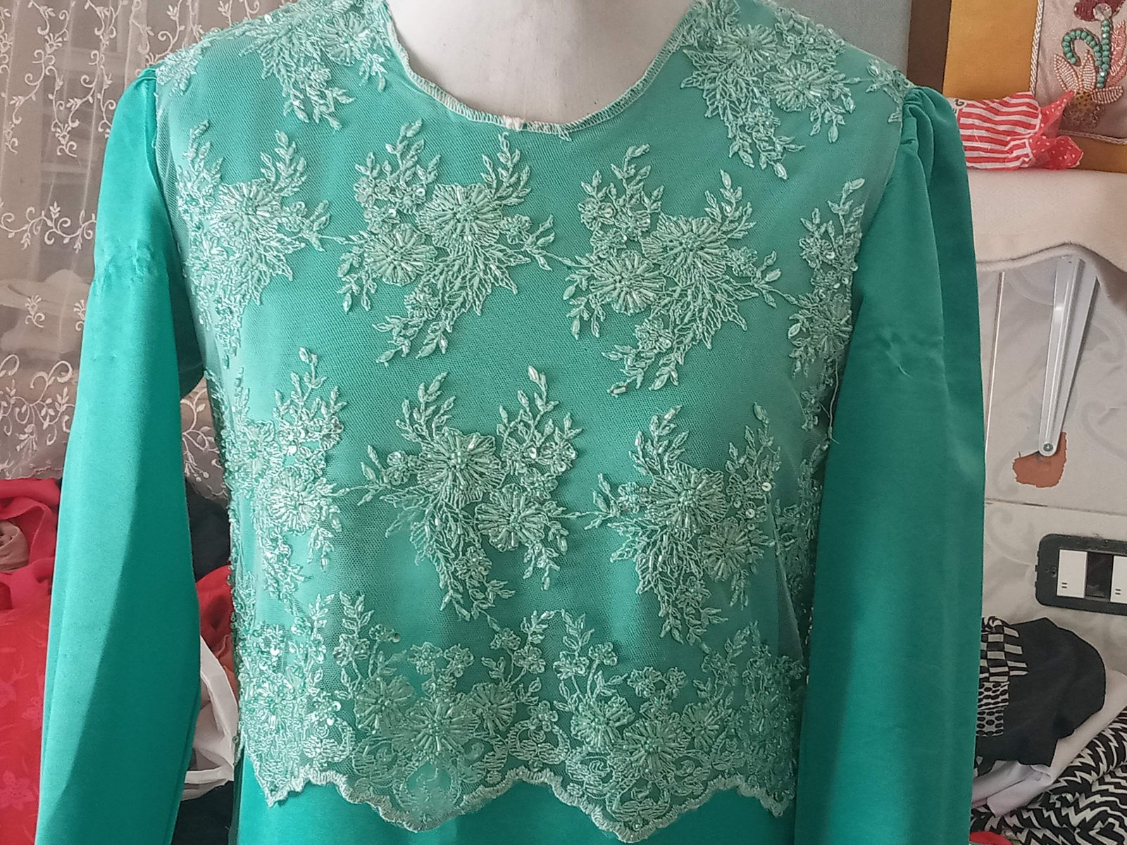 Robe vert d'eau 