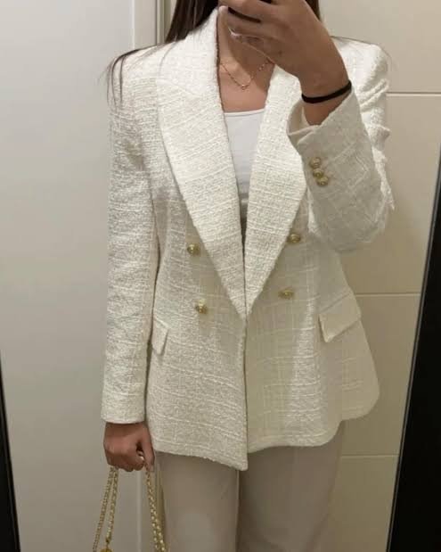Blazer zara en tweed